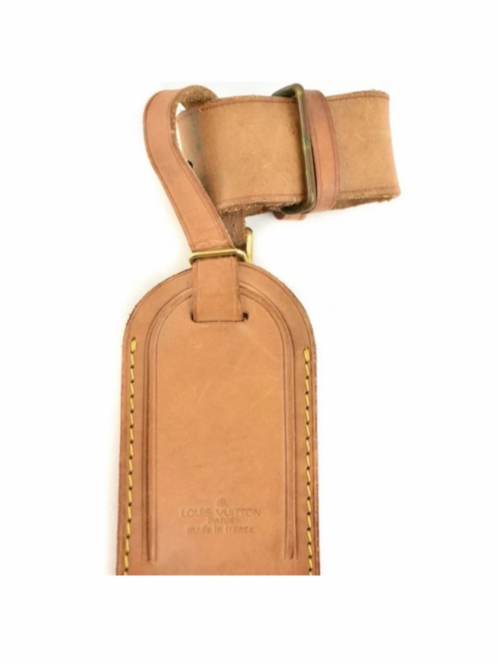Vachetta Luggage Tag and Handle Strap Set